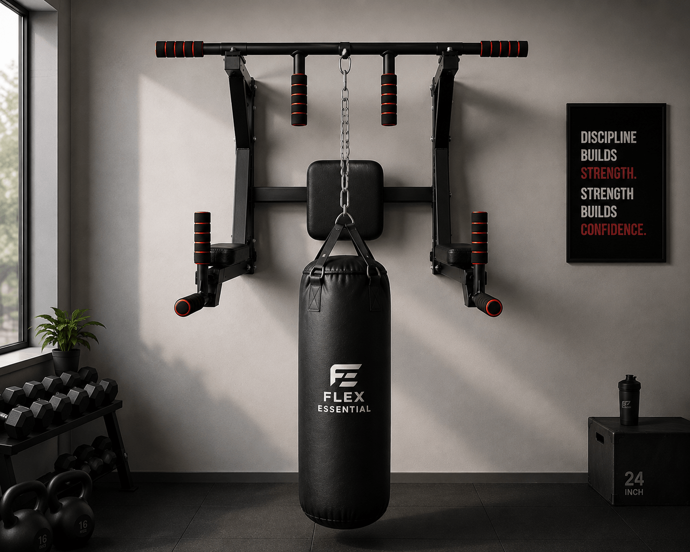 Home Indoor Pull-Up Wall Bar Fitness Equipment