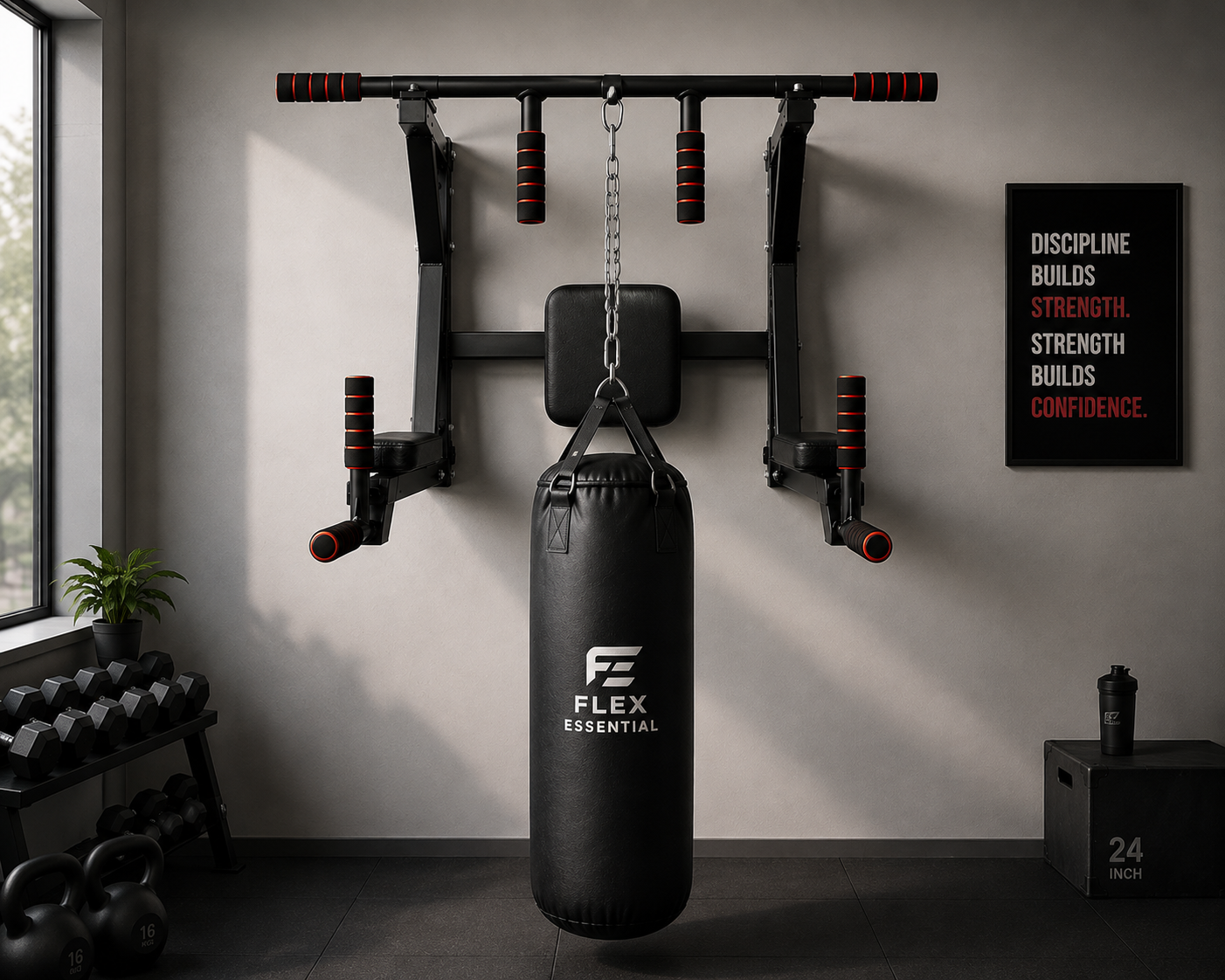 Home Indoor Pull-Up Wall Bar Fitness Equipment